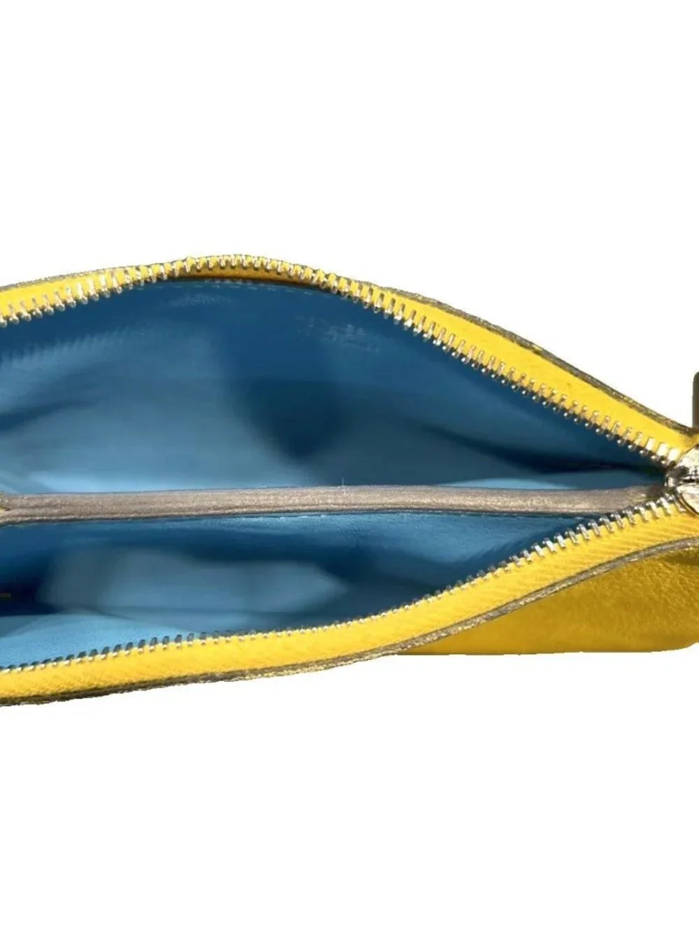 Hermes Pouch Leather Yellow